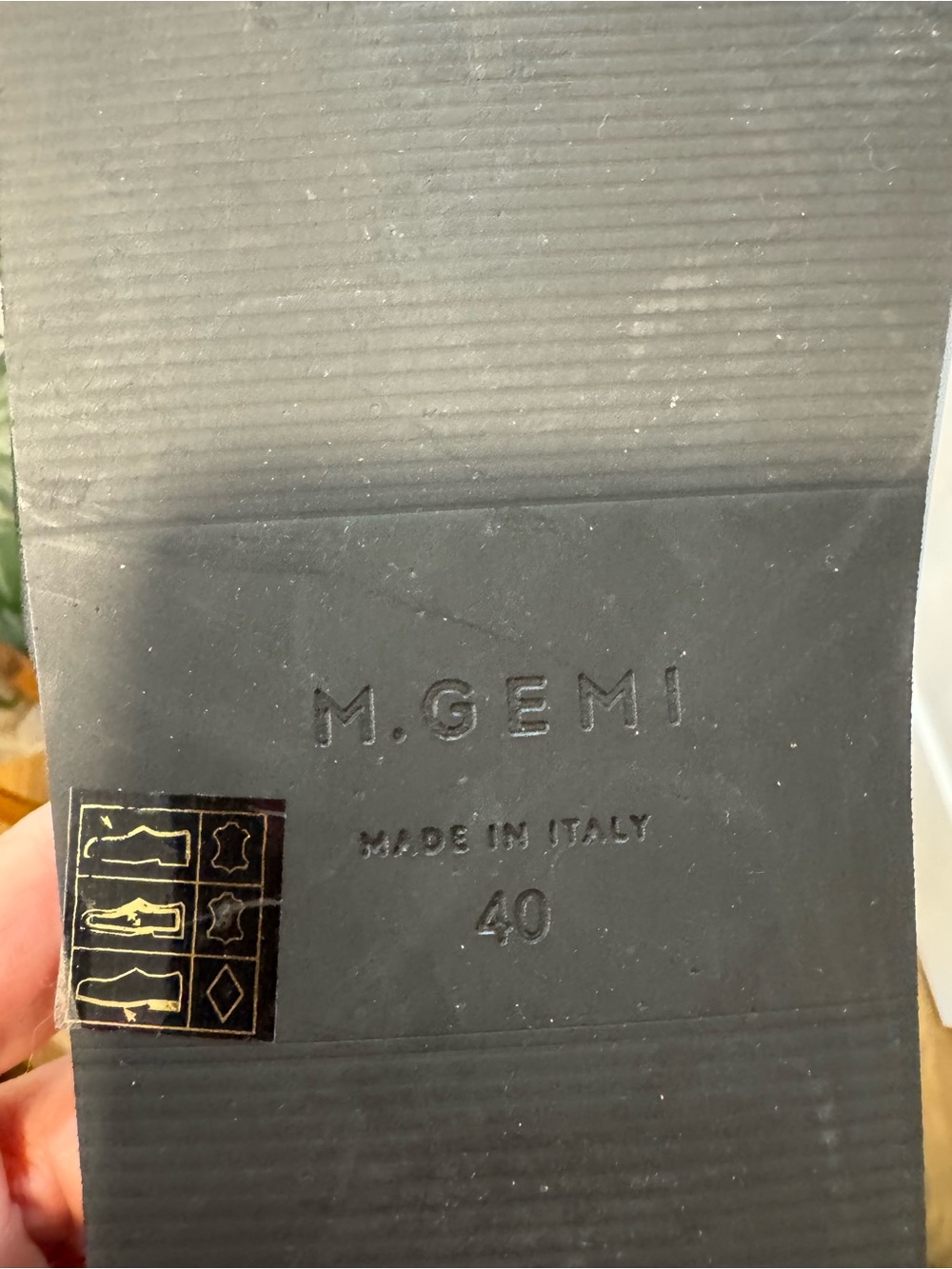 M. Gemi Matte Black Wide-strap Leather Slides - Picture 4 of 4